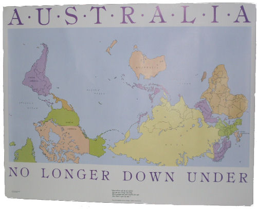 World Maps Library - Complete Resources: Maps From Australia Upside Down