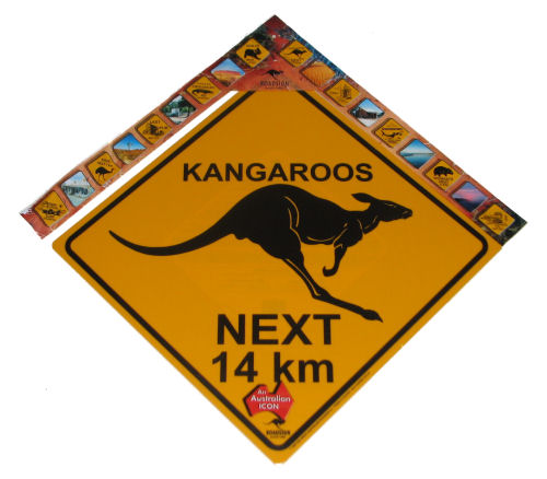 Large Road Sign - Kangaroo