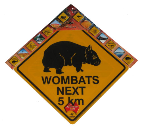 Medium Road Sign - Wombat