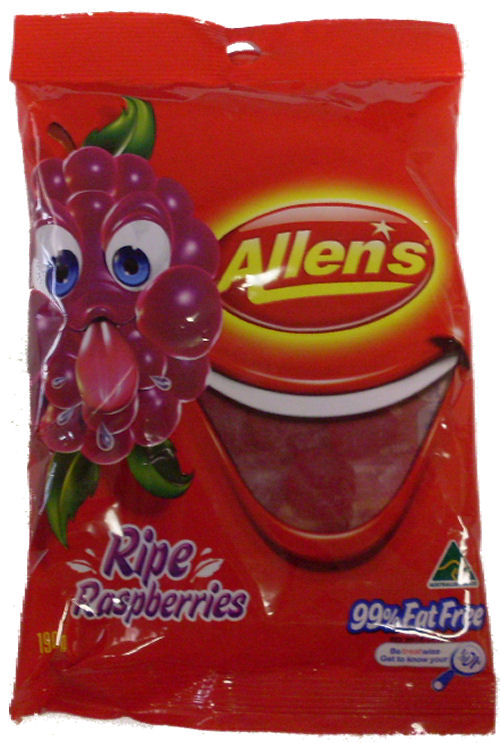 Allens Ripe Raspberries 190g Pkt