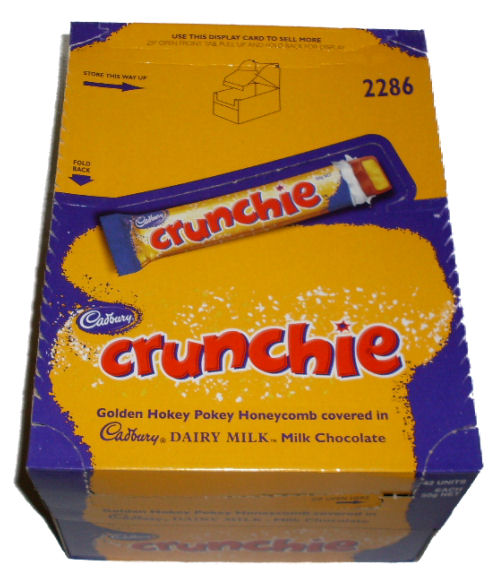 Box: Cadbury Crunchie Bar 42x50g