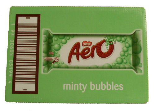 Box: Nestle Aero Peppermint Milk Bars