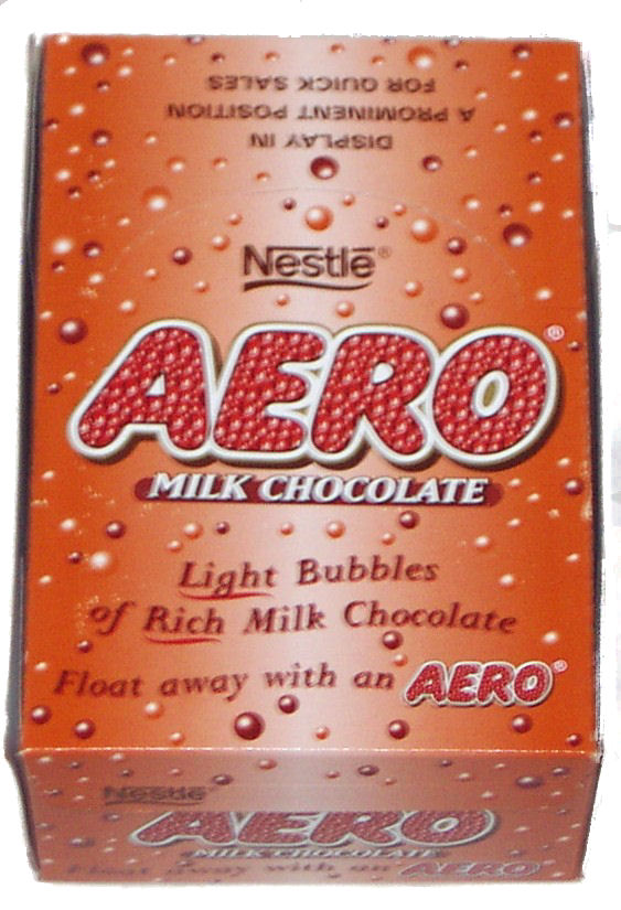 Box: Nestle Aero Milk Choc Bars (BB 02/July/2010)