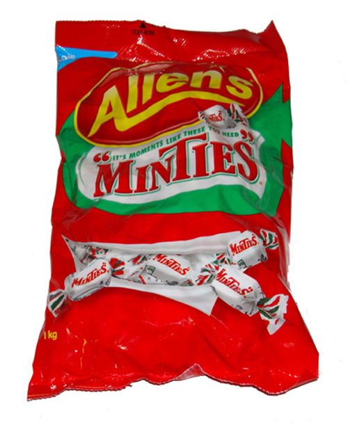 Allens Minties 1000g Bag