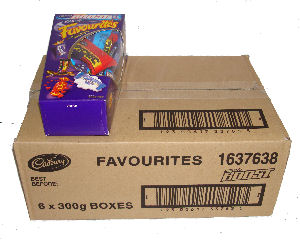 Box: Cadbury Favourites 6x12oz (300g)