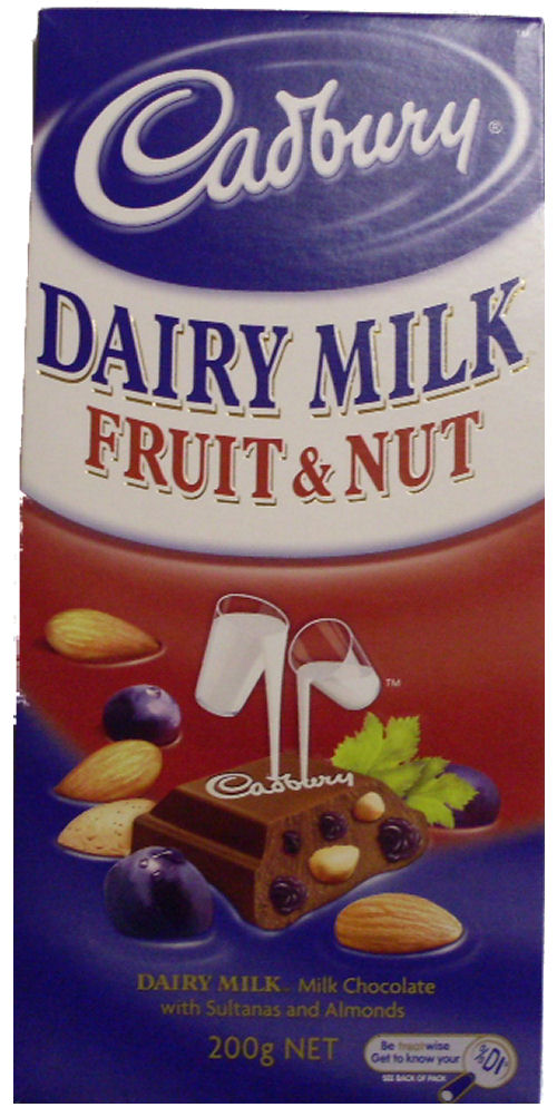 Cadbury Fruit n Nut Chocolate 200g (BB:SEP10)