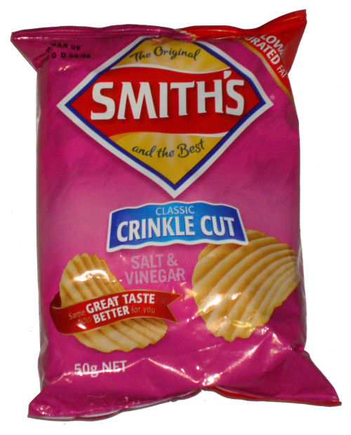 Smiths Salt and Vinegar Crisps 45g (1.6oz) pkt