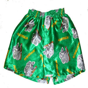 Boxer Shorts - Green w/ Koalas