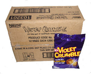Box: Nestle Violet Crumble Bag 120g