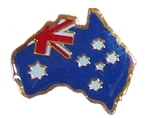 Pin - Australian Map Flag