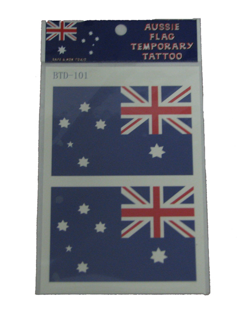 Australian Flag Temporary Tattoos Large